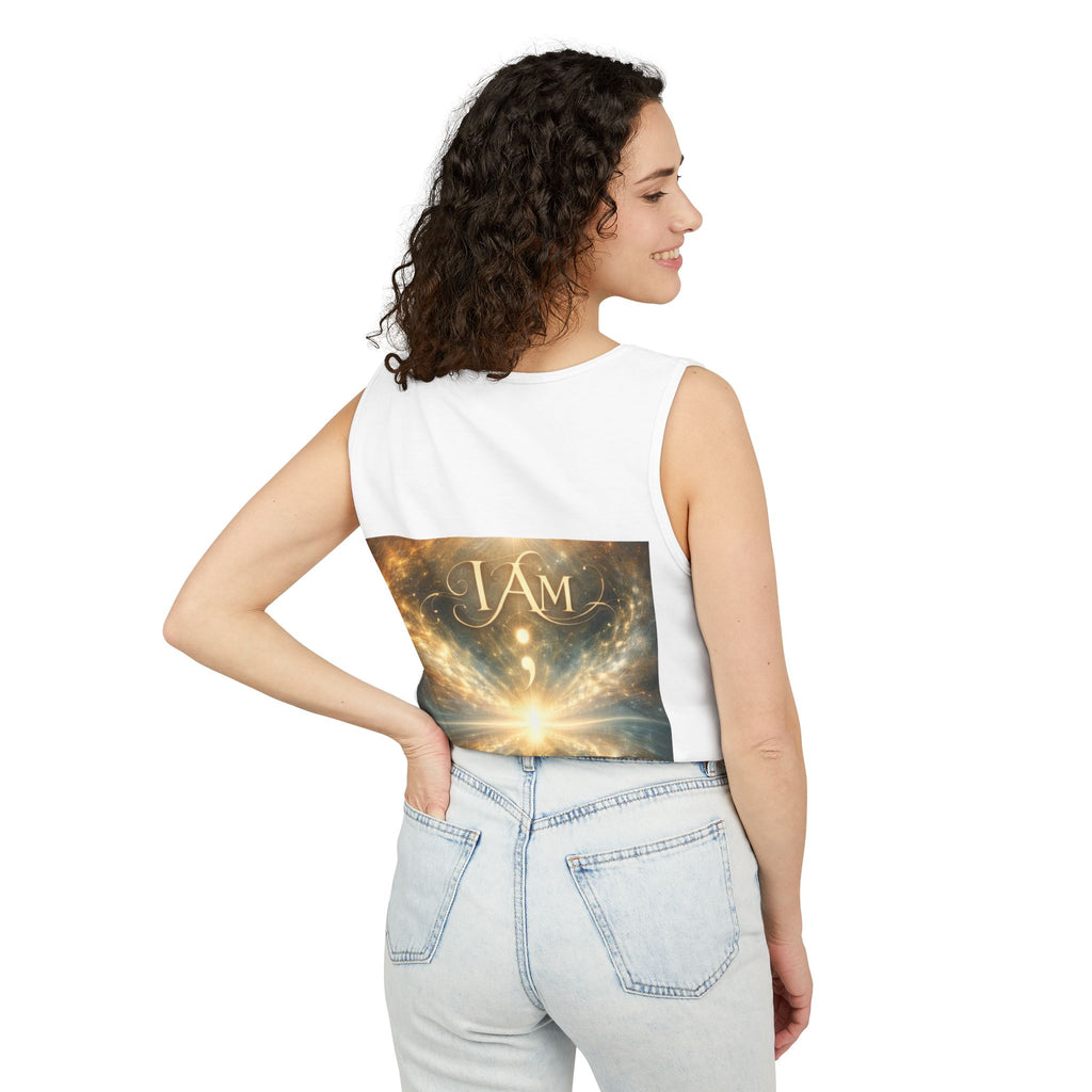 I AM ; Am I Celestial Graphic Tank — Cosmic Meditation Vest for Mindfulness
