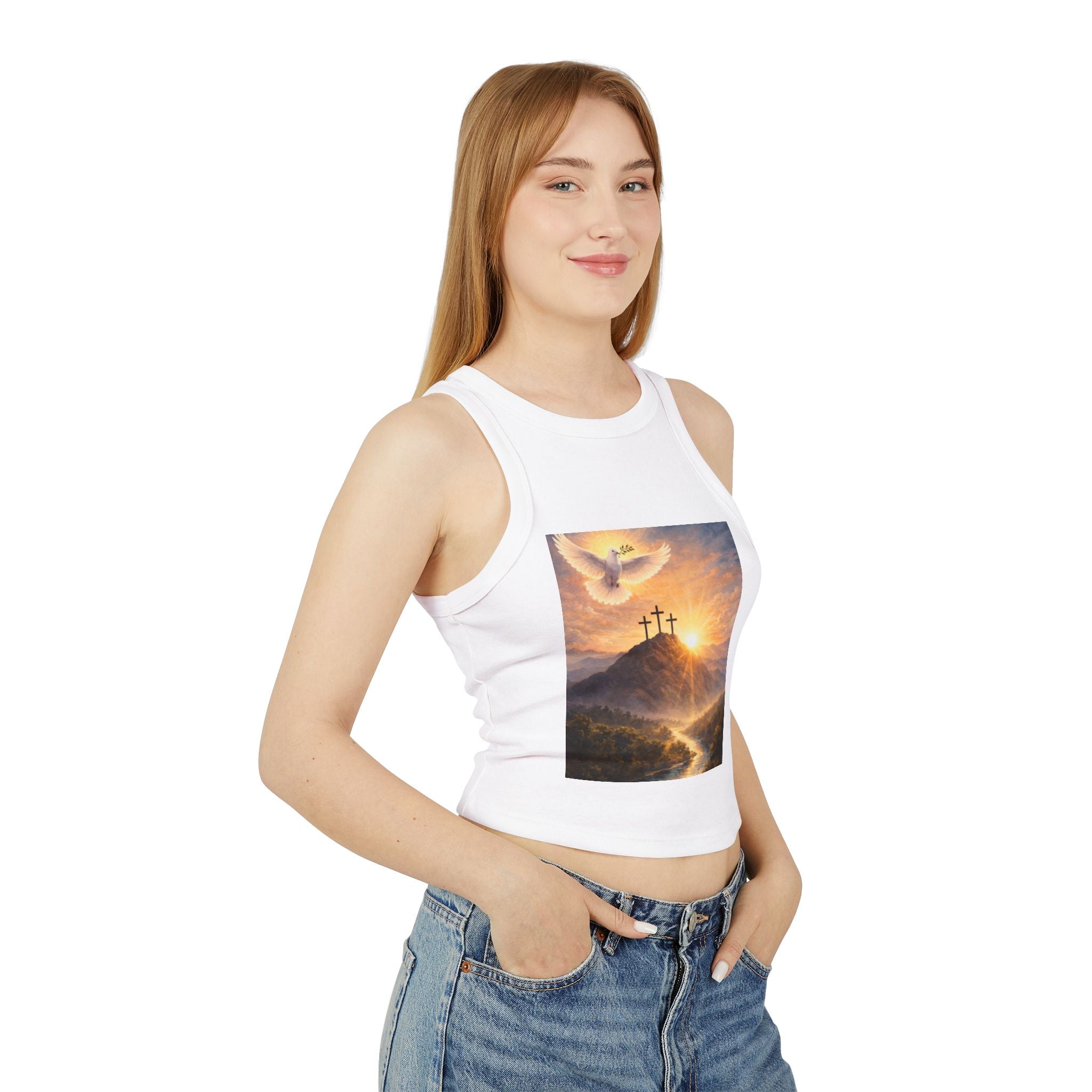 Women's Micro Rib Racer Tank Top