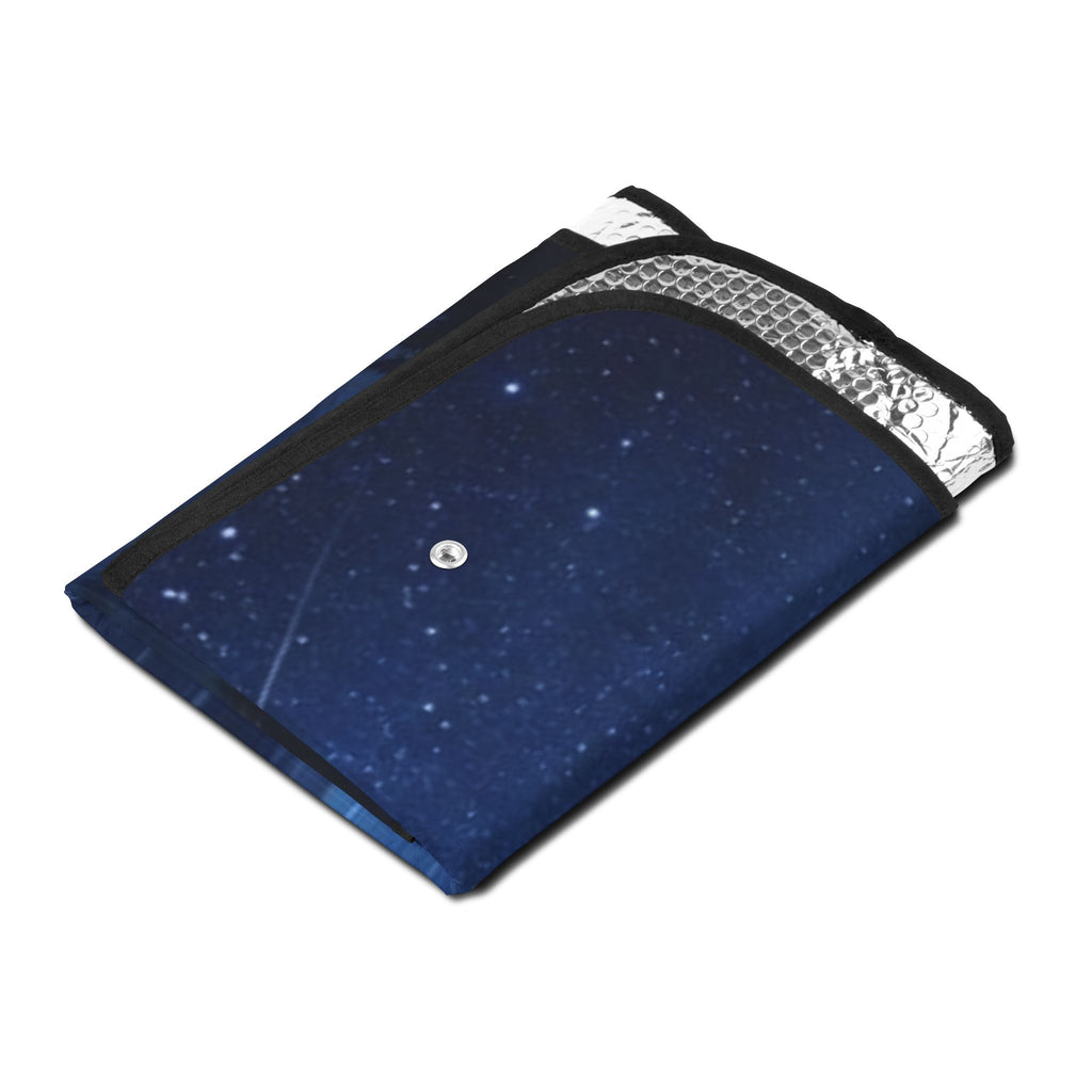 Starry Mountain Car Sun Shade — Night Sky Windshield Protector