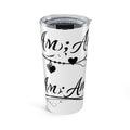 20oz 'Amor' Script Tumbler — Romantic Heart Travel Mug