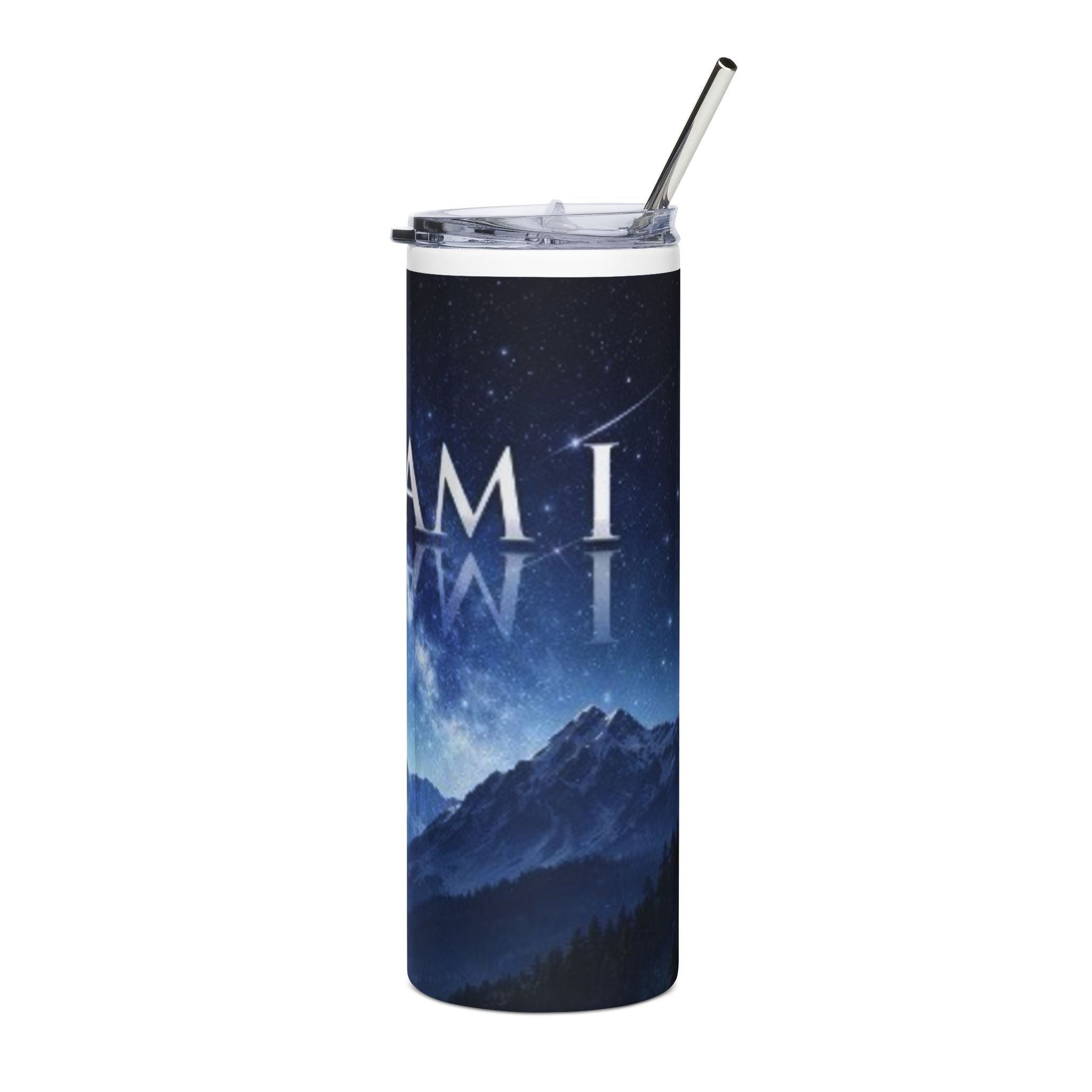 I Am ; Am I collection 20oz Stainless Steel Tumbler — Mountain Night Sky Insulated Travel Cup