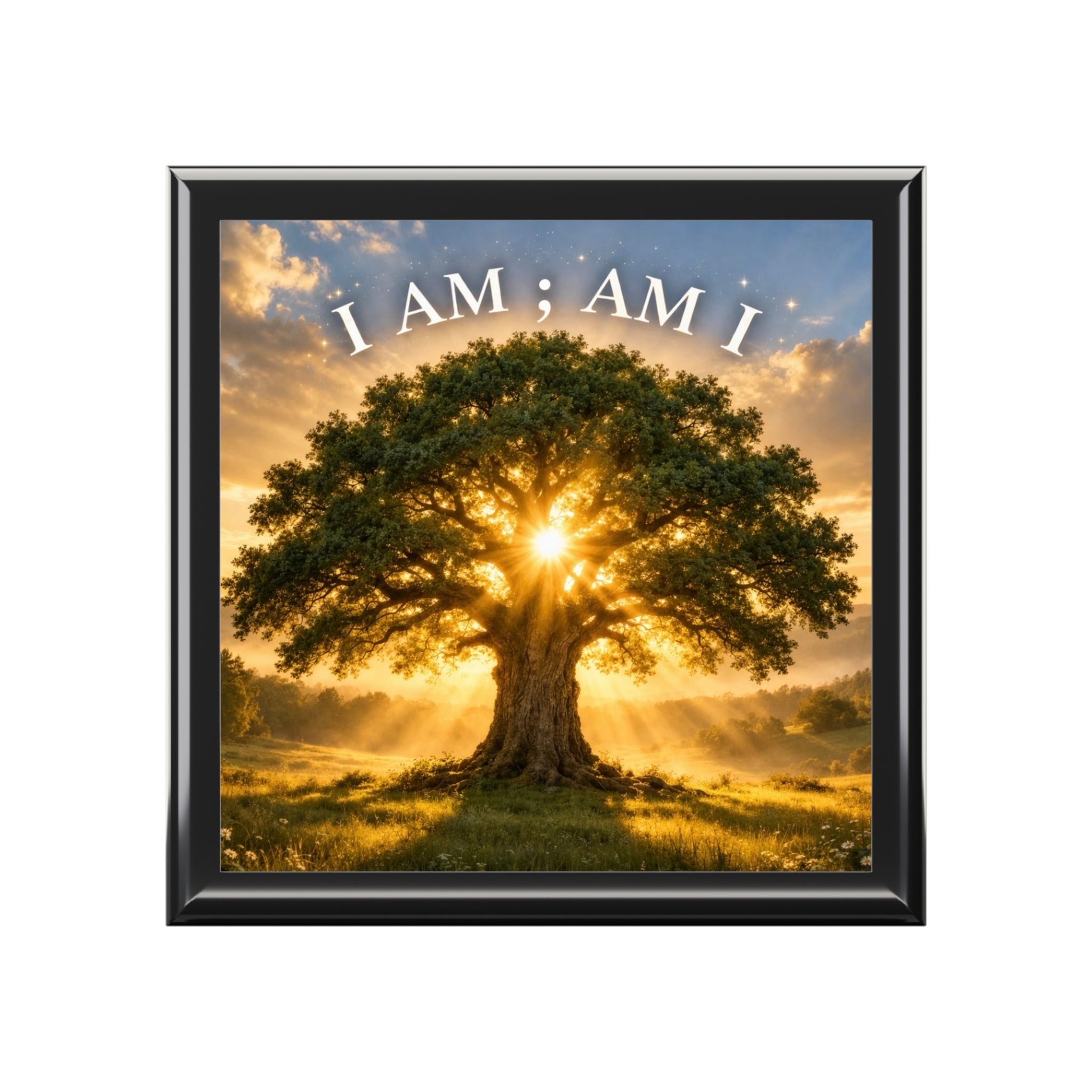 I AM; AM I Tree of Light Jewelry Box — Inspirational Keepsake Gift