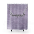 I AM; AM I Necklace Shower Curtain — Lavender Inspirational Bathroom Decor