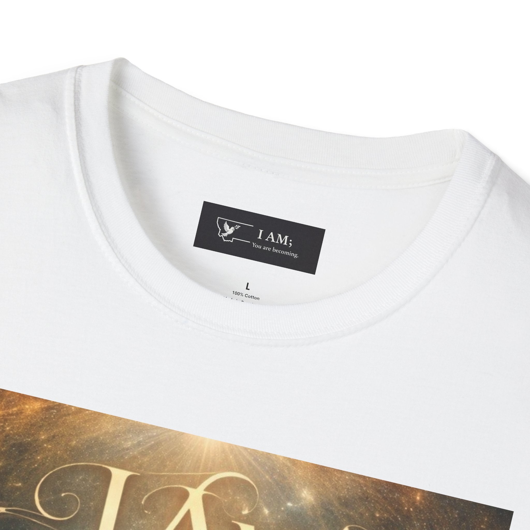 I AM ; AM I collections essential Spiritual Galaxy T-Shirt — Inspirational Cosmic Affirmation Tee