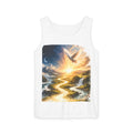 Heavenly Dove Tank Top — "I AM; AM I" Spiritual Sunrise Print