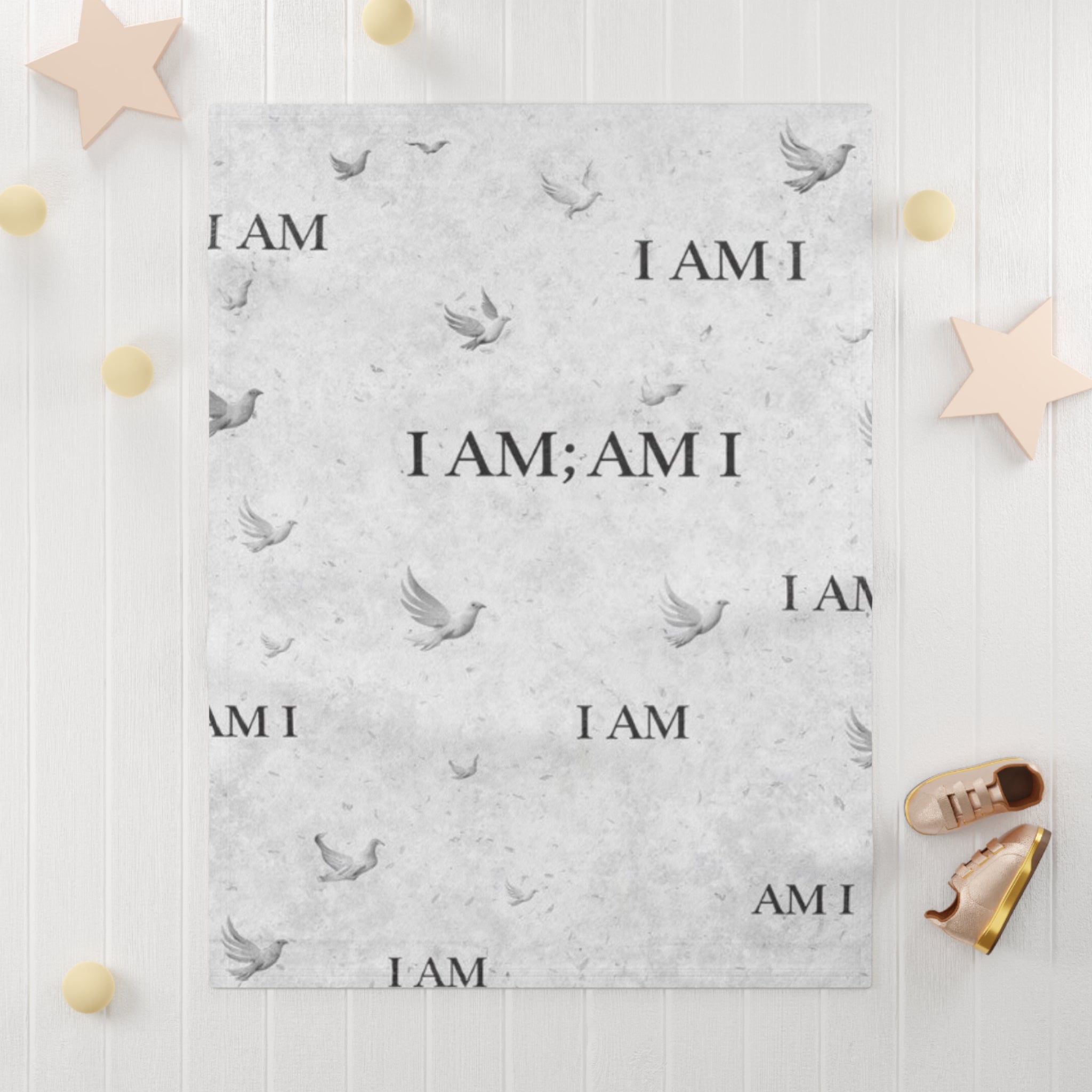 I Am ; Am I collection Soft Fleece Baby Blanket