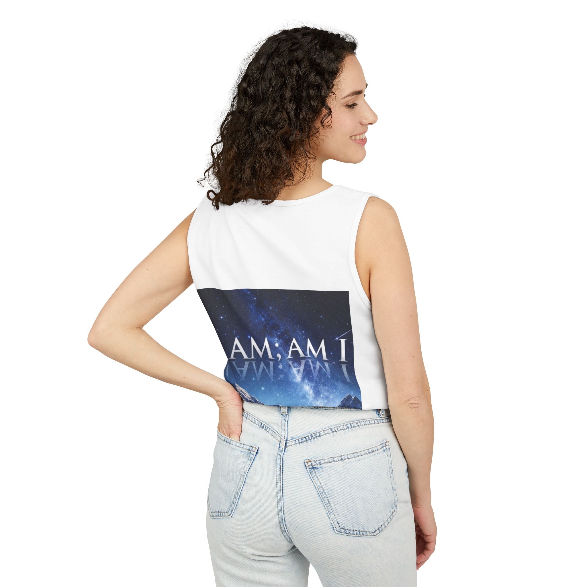 "I AM; AM I" Night Sky Graphic Tank