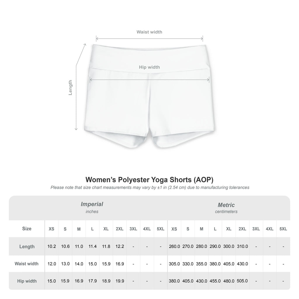 Astrology Initials Yoga Shorts — Cosmic Monogram Women's Activewear