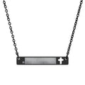 I Am ; Am I  is because God is the great I Am and he saved us countless times but Am I worthy? Cutout Cross Bar Necklace