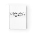 Inspirational 'I Am; Am I' Hardcover Journal — Ruled Lined Notebook for Reflection & Self-Discovery