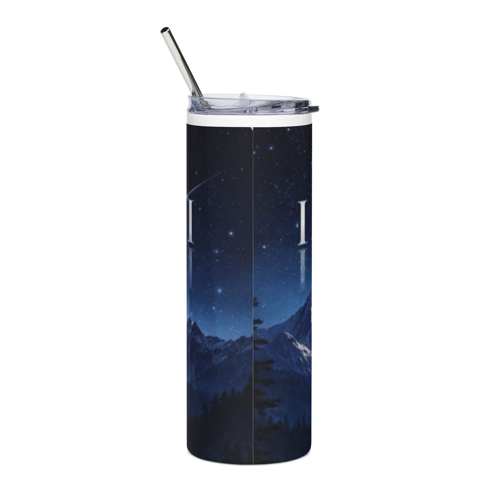 I Am ; Am I collection 20oz Stainless Steel Tumbler — Mountain Night Sky Insulated Travel Cup