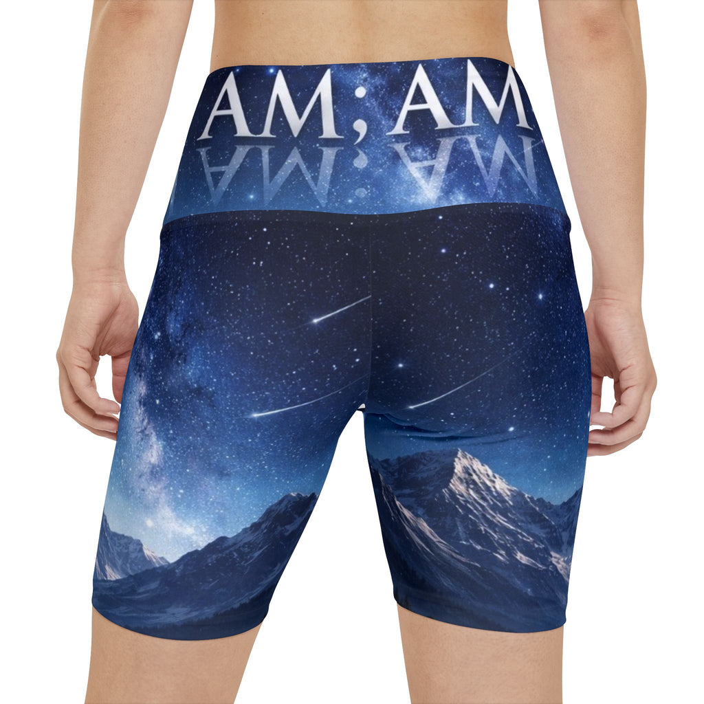 I AM Mountain Night Women's Athletic Shorts