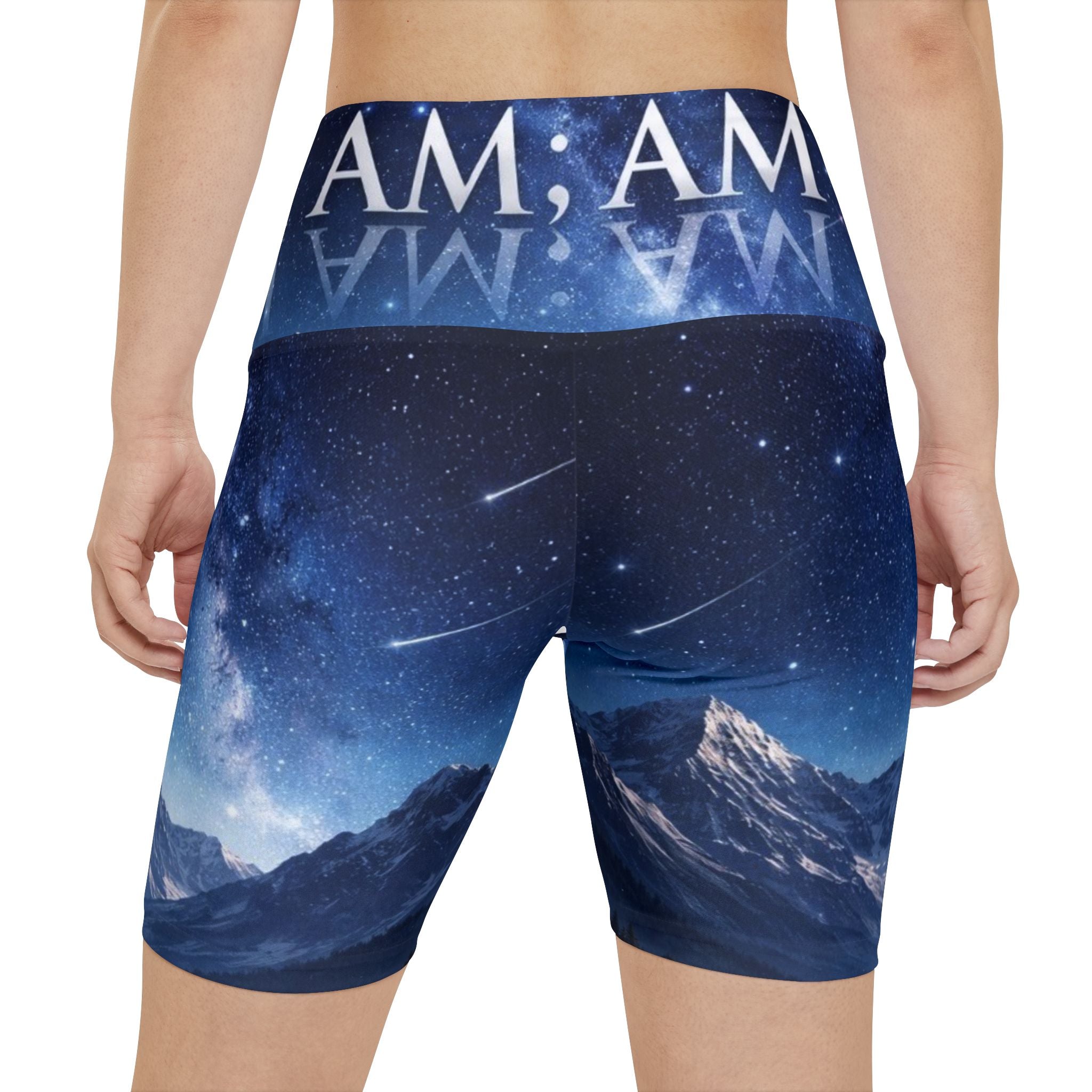 I AM Mountain Night Women's Athletic Shorts