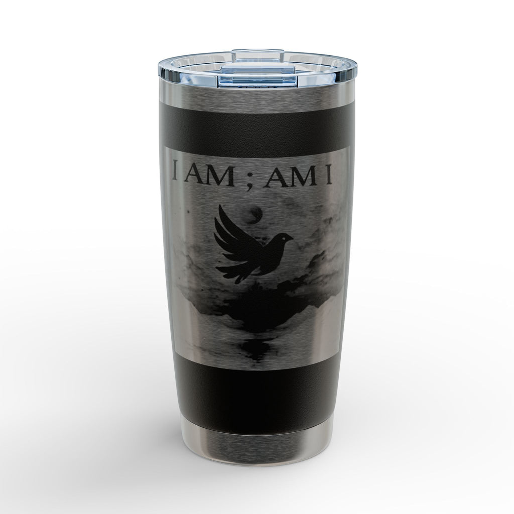 Engraved 20oz Tumbler — 'I AM; AM I' Raven Moon Design