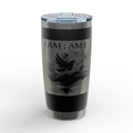 Engraved 20oz Tumbler — 'I AM; AM I' Raven Moon Design