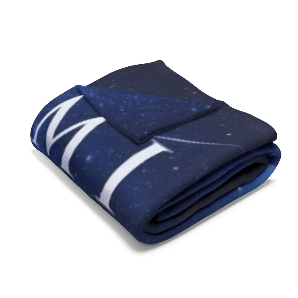 I AM: AM I Arctic Night Fleece Blanket — Inspirational Mountain Lake Throw