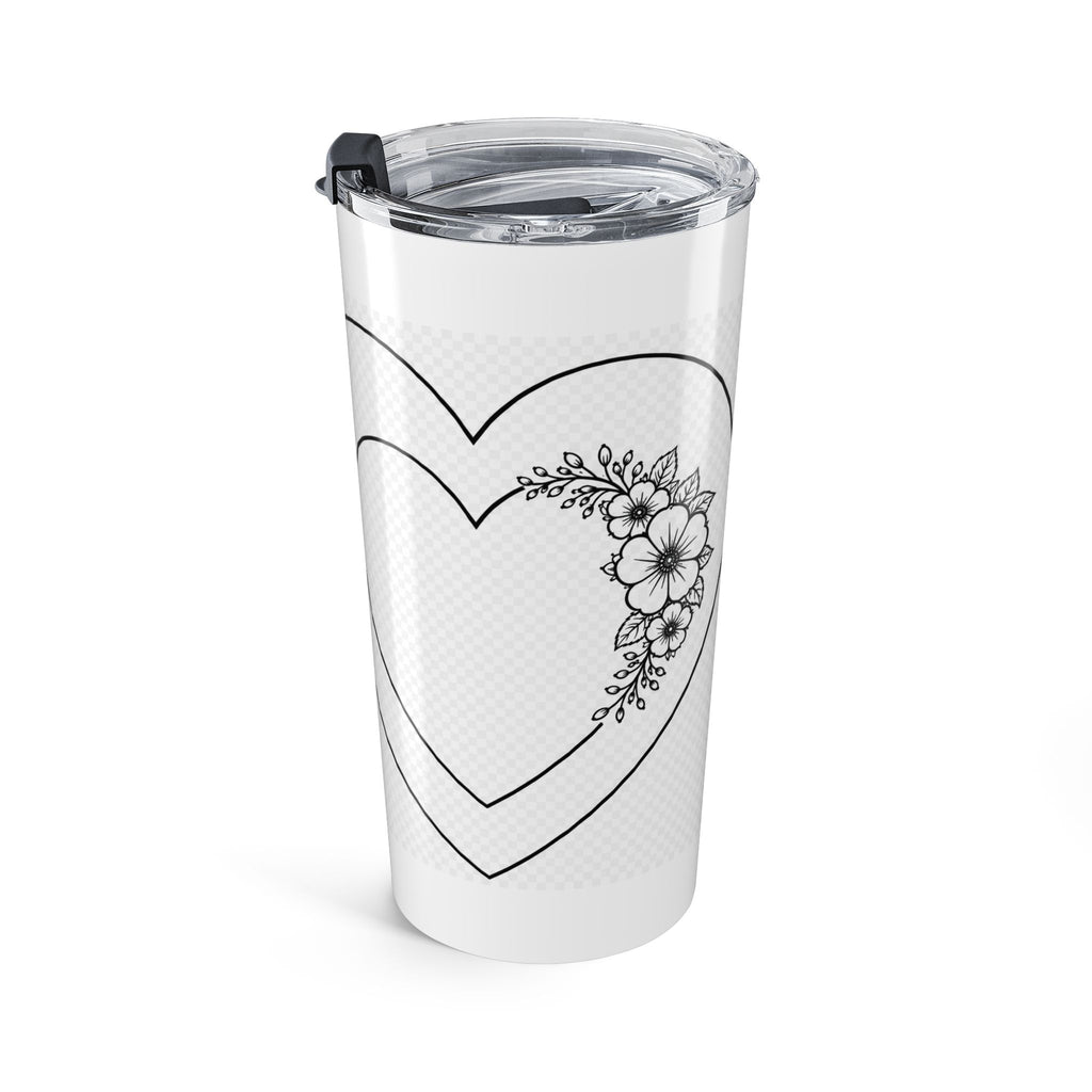 Say Happy Mother's Day with this forever bouquet of flowers that will not wilt 20oz Tumbler – Floral Heart Love Message Travel Cup
