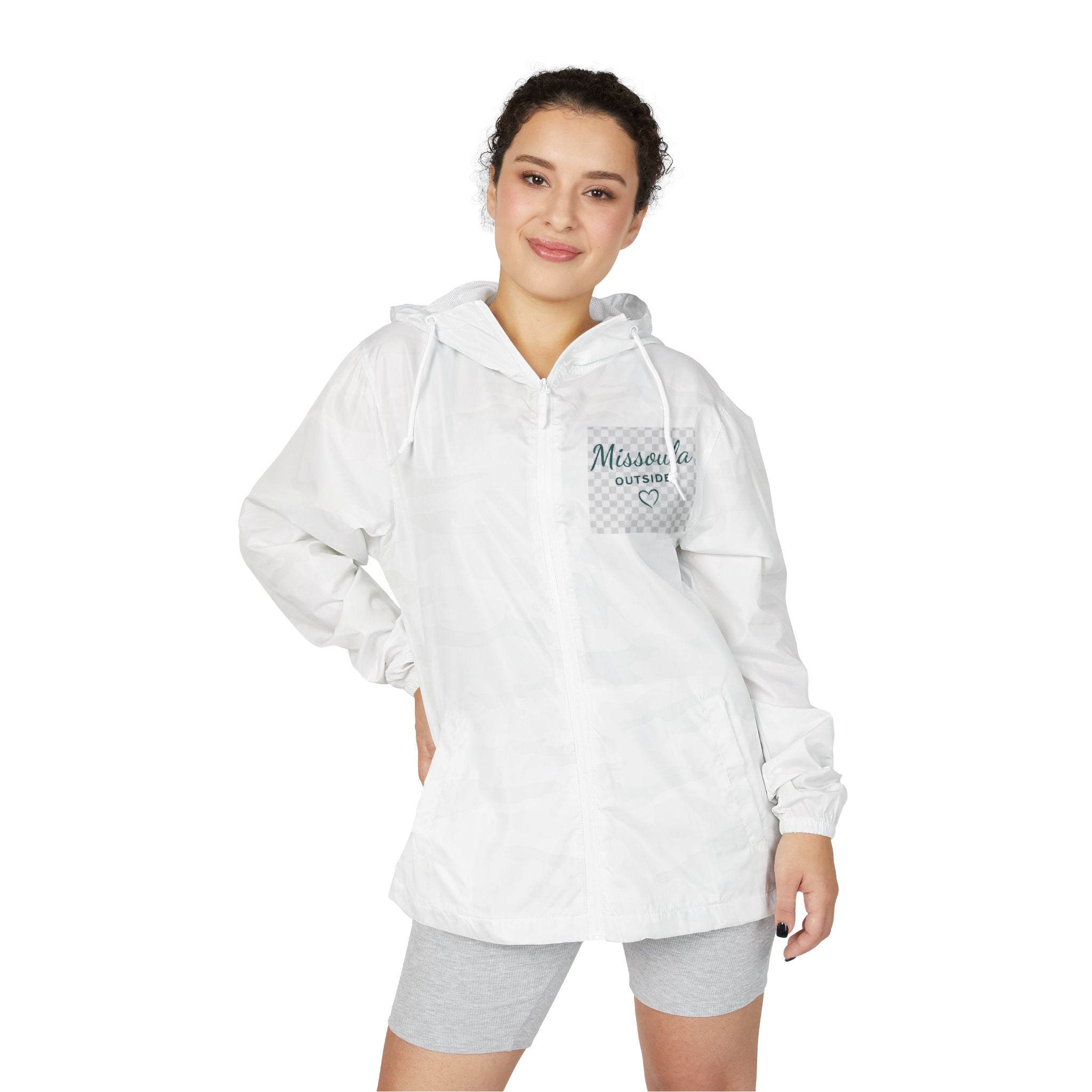 Missoula Outside Montana Windbreaker Jacket – "Missoula Outdoors" Hooded Full-Zip