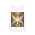 I AM ; Am I Celestial Graphic Tank — Cosmic Meditation Vest for Mindfulness