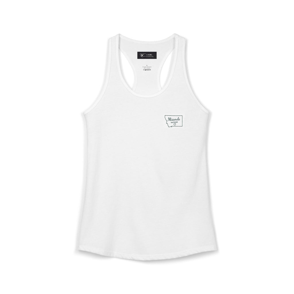 Local humor Missoula is full Women's Ideal Racerback Tank