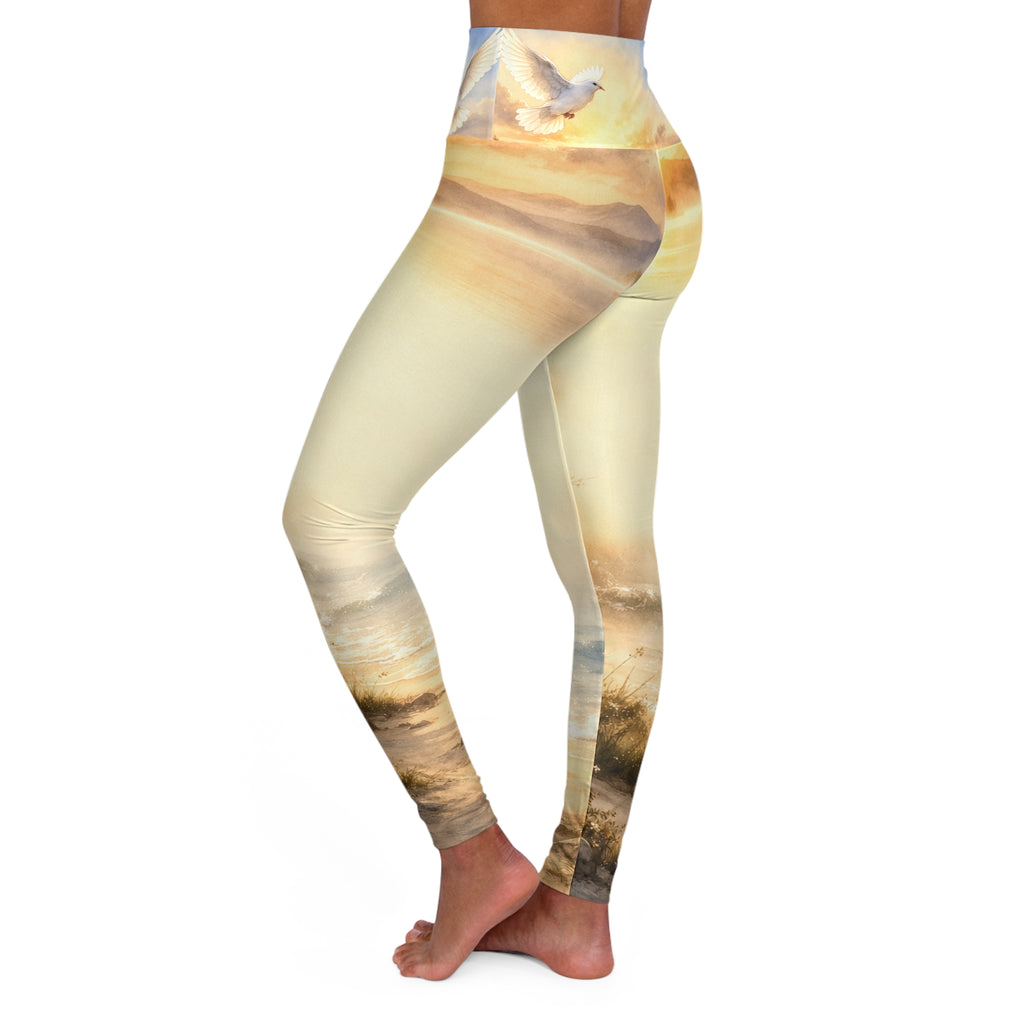 I Am ; Am I collections Sunset Breeze High-Waisted Yoga Leggings