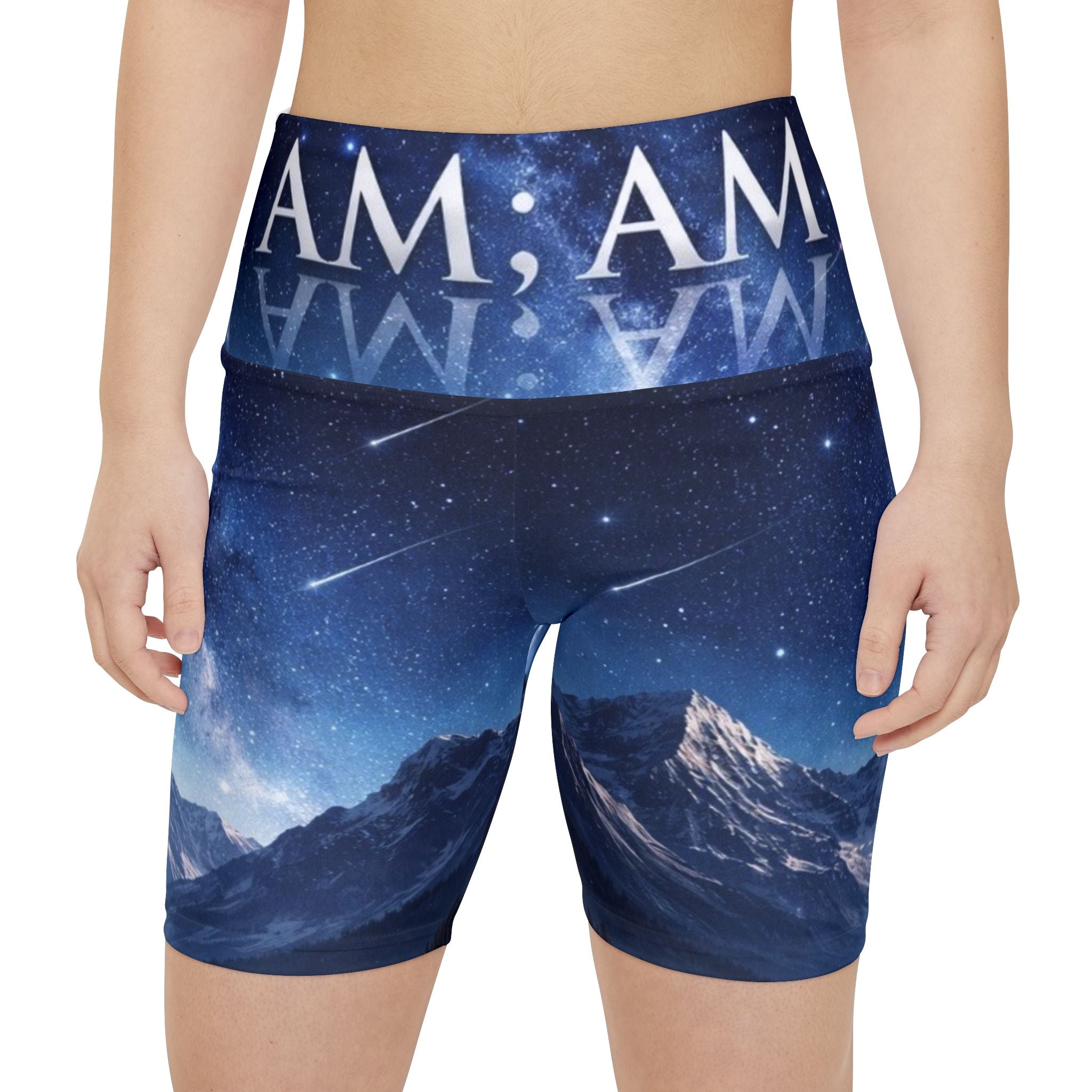 I AM Mountain Night Women's Athletic Shorts