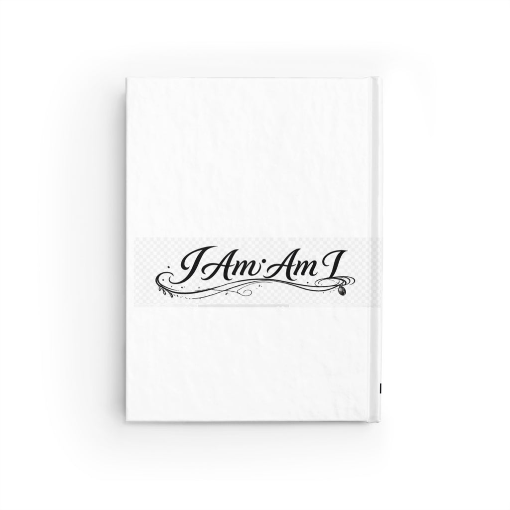 Inspirational 'I Am; Am I' Hardcover Journal — Ruled Lined Notebook for Reflection & Self-Discovery