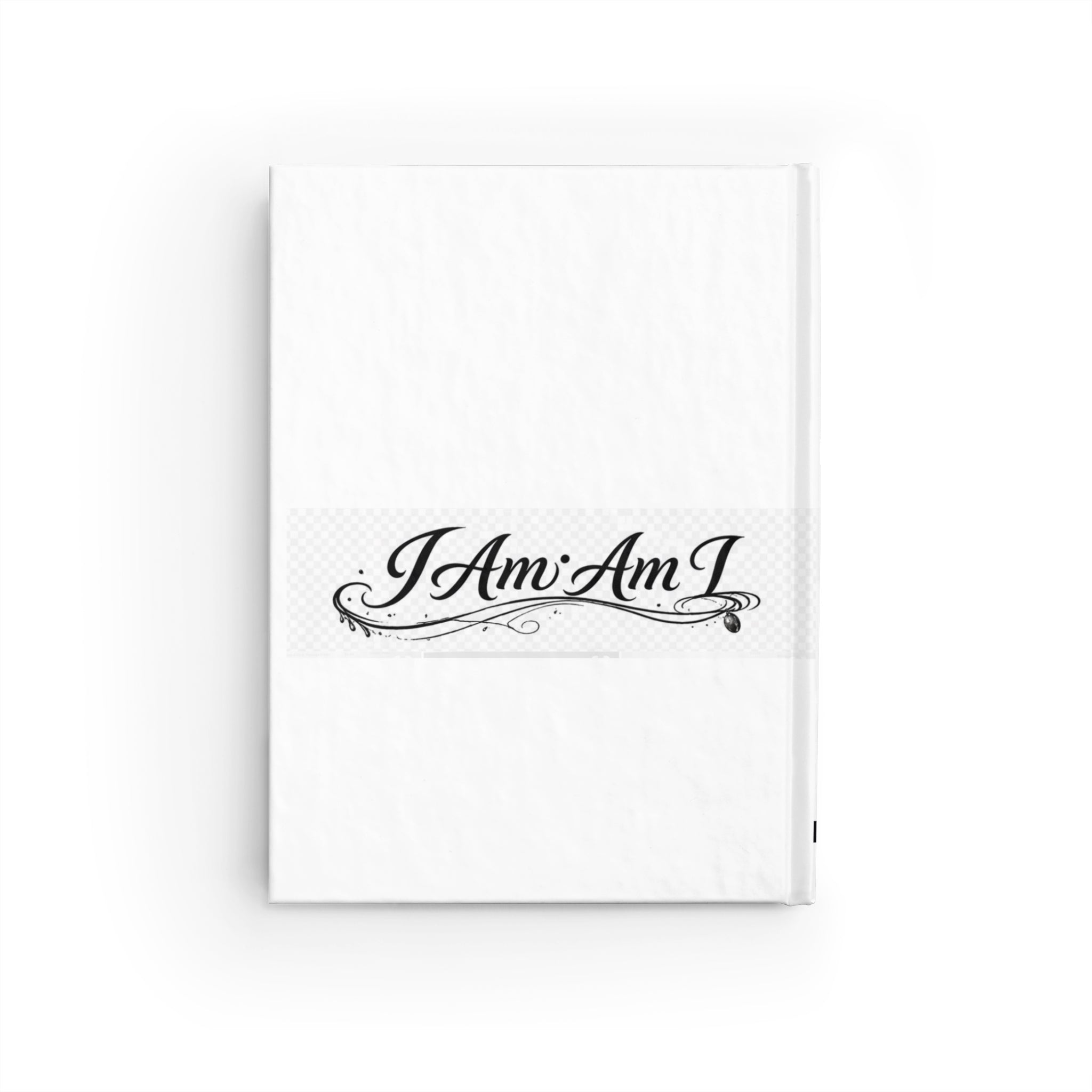 Inspirational 'I Am; Am I' Hardcover Journal — Ruled Lined Notebook for Reflection & Self-Discovery