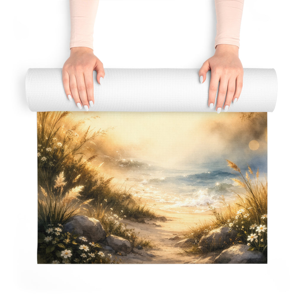 Serene Sunrise Dove Foam Yoga Mat