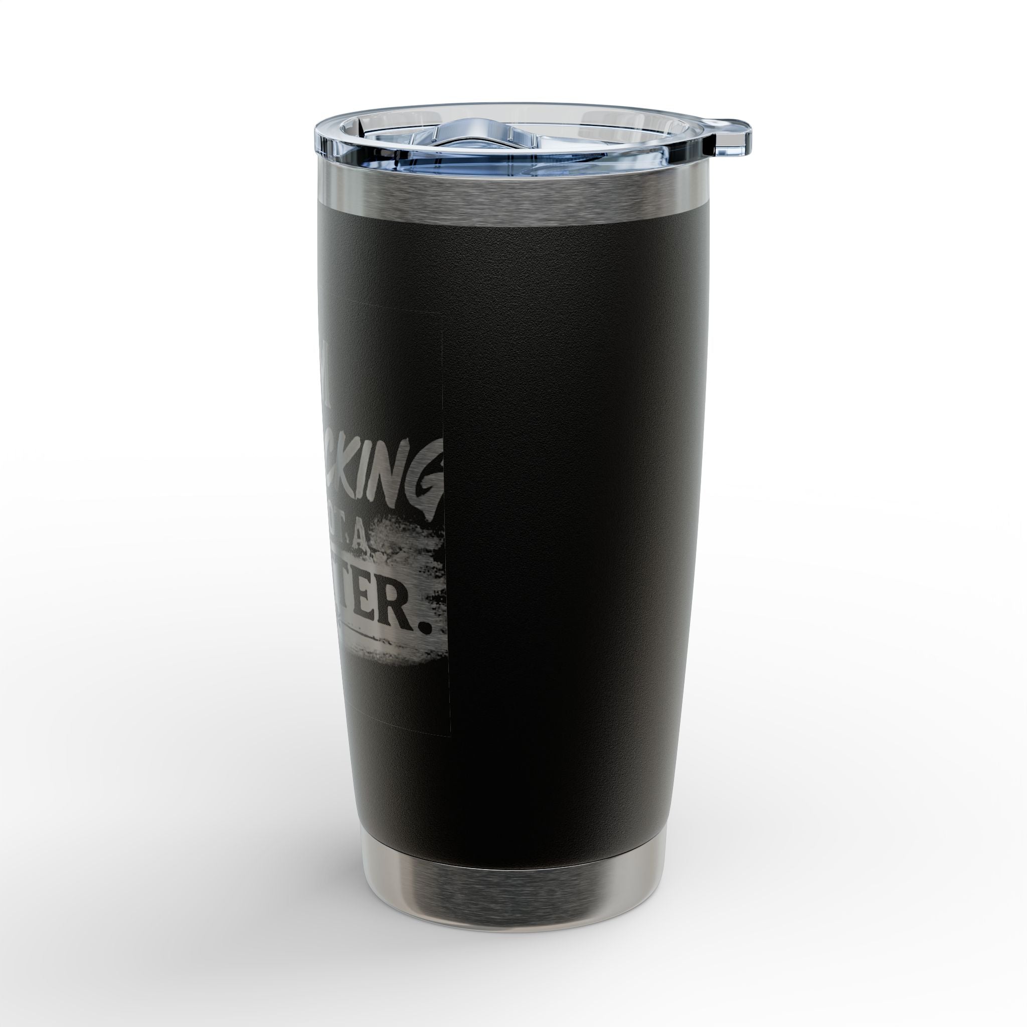 20oz Engraved Tumbler — “I’m Flocking Not a Quitter” Funny Bird Design