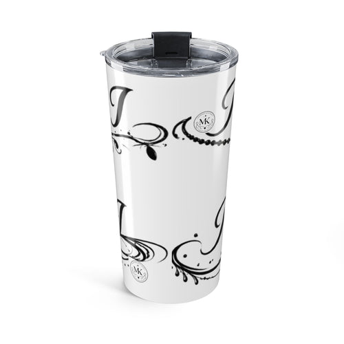 20oz 'Amor' Script Tumbler — Romantic Heart Travel Mug