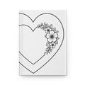 Say Happy Mother's Day with this Floral Heart Hardcover Journal — "I Love You Mom" Keepsake