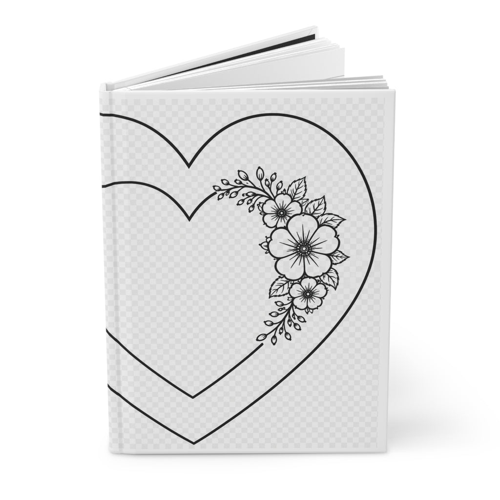 Say Happy Mother's Day with this Floral Heart Hardcover Journal — "I Love You Mom" Keepsake