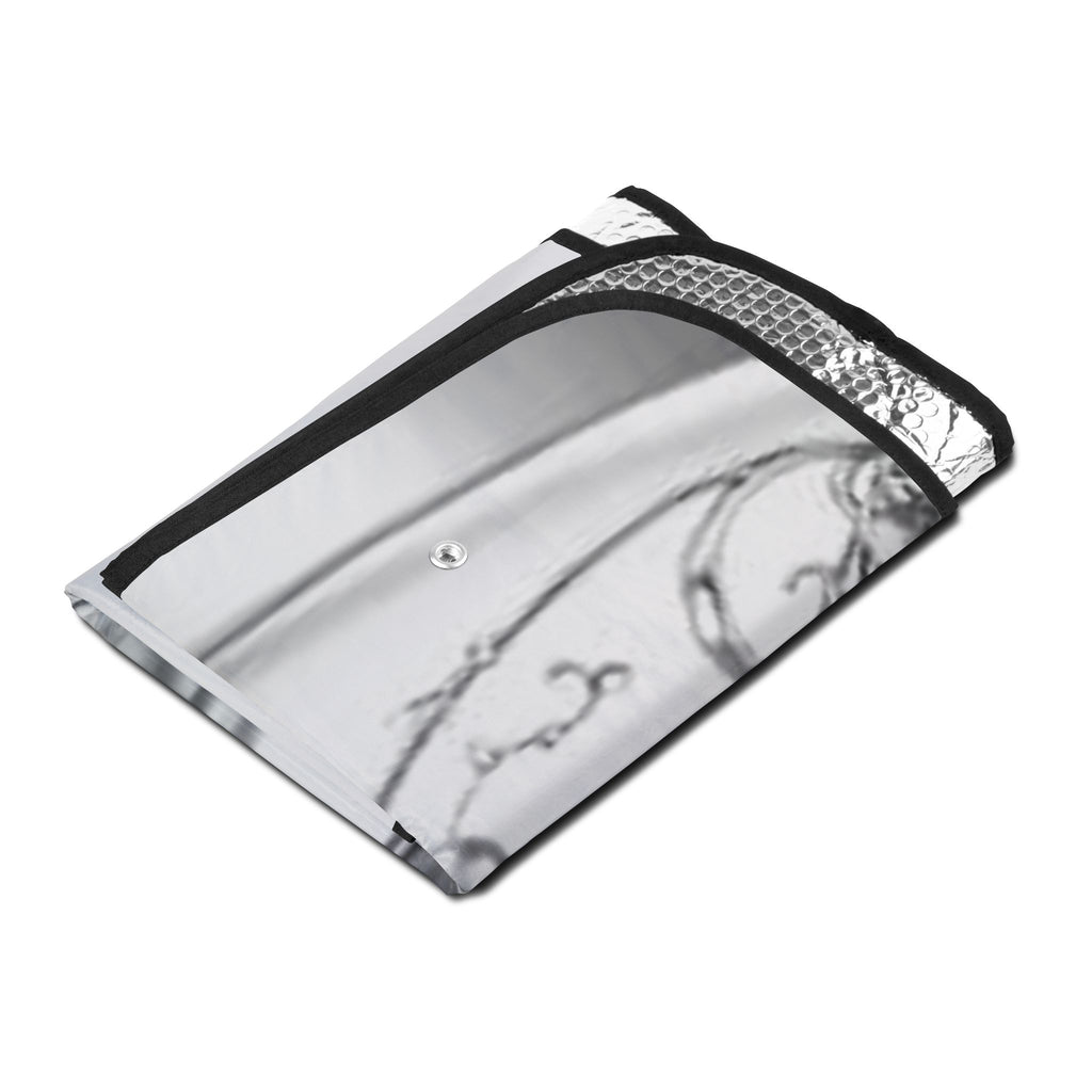 Car Sun Shade — 'I Am' Necklace Silver Design UV Windshield Protector