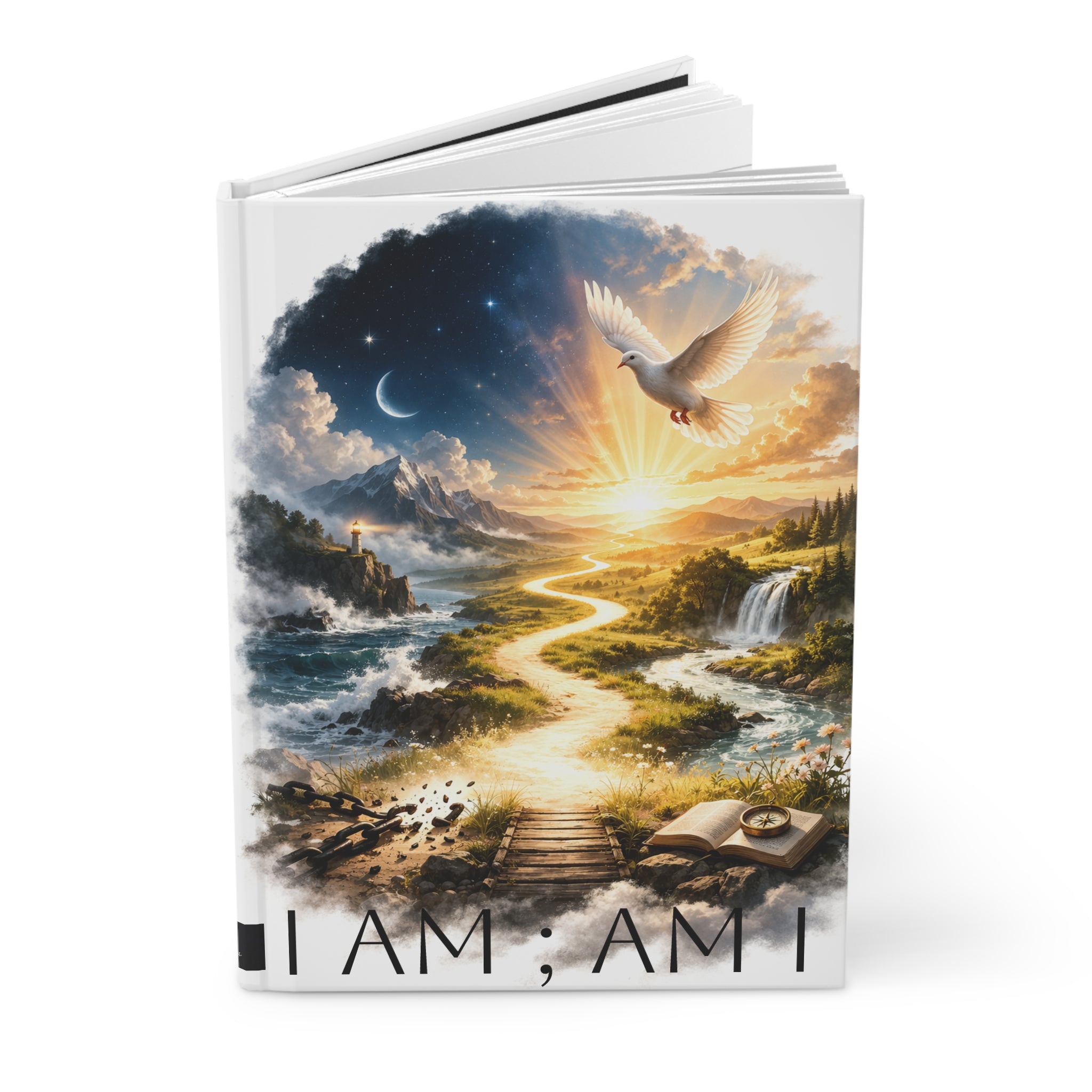 I Am ; Am I ocean and doves collection Hardcover Journal Matte