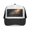 Trucker Cap — "I AM; AM I" Inspirational Sunset Hat