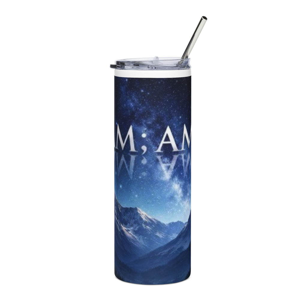 I Am ; Am I collection 20oz Stainless Steel Tumbler — Mountain Night Sky Insulated Travel Cup