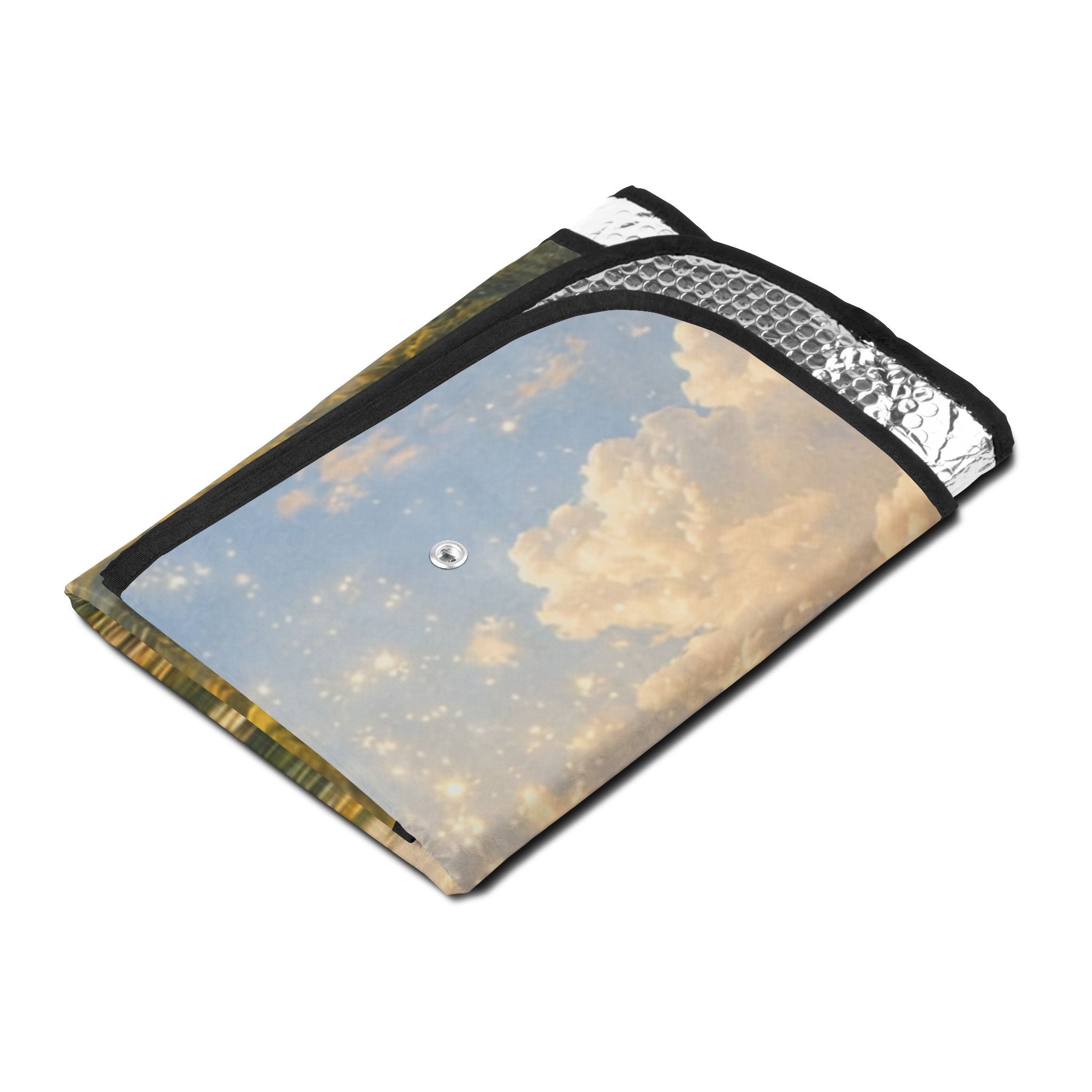 Sunrise Tree Car Sun Shade — Scenic UV Heat-Reflective Windshield Cover
