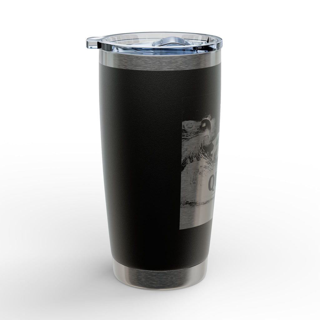 20oz Engraved Tumbler — “I’m Flocking Not a Quitter” Funny Bird Design