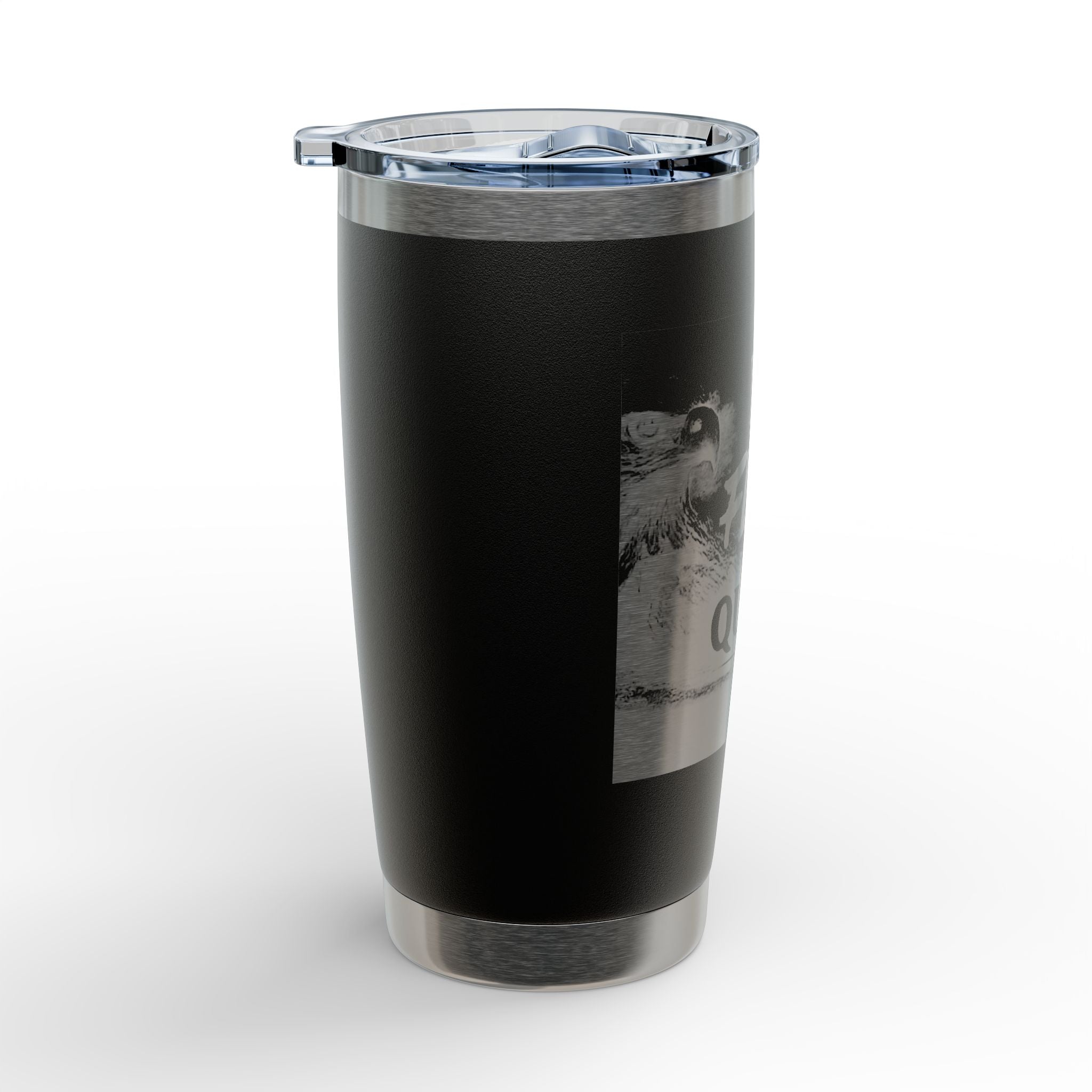 20oz Engraved Tumbler — “I’m Flocking Not a Quitter” Funny Bird Design