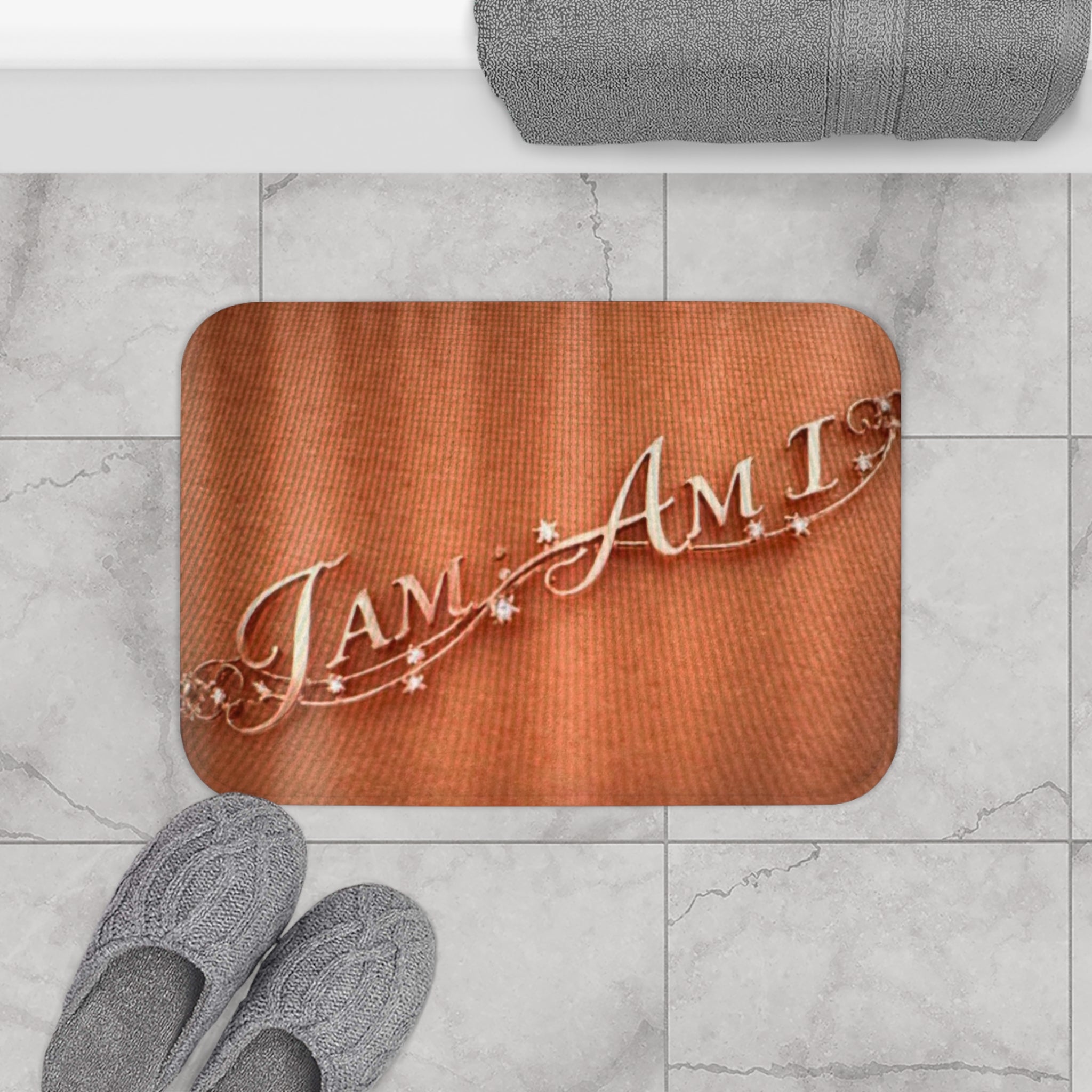 I Am Enough Decorative Bath Mat