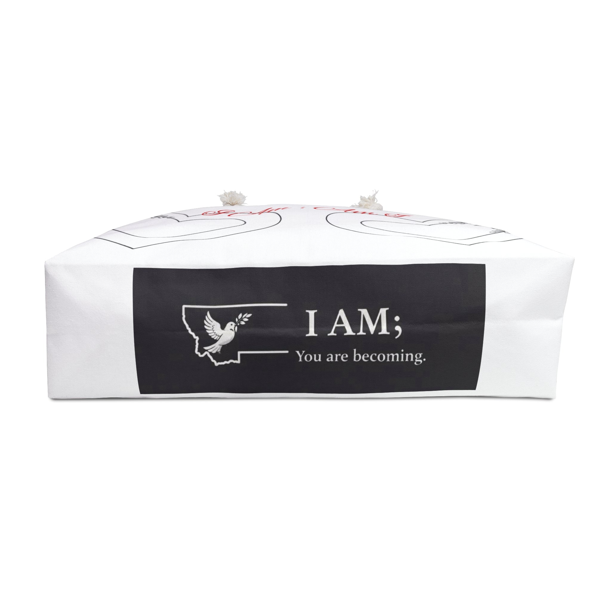 Empower yourself wherever you go carrying this Floral Double Heart Weekender Bag – Romantic Travel Tote