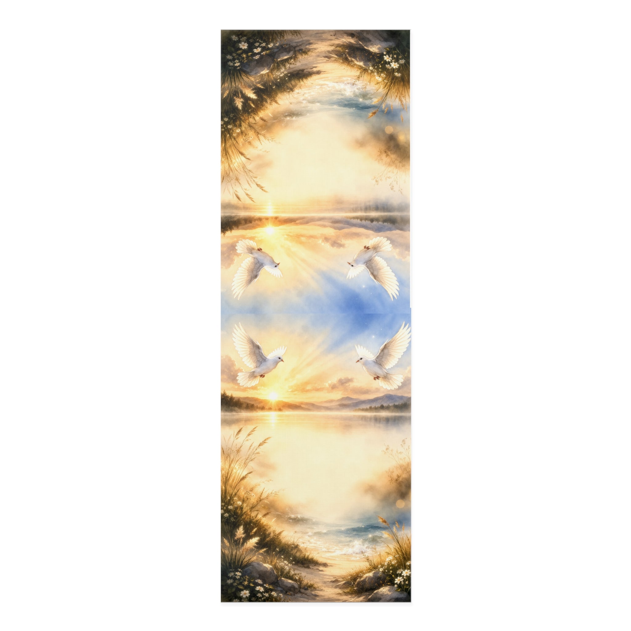 Serene Sunrise Dove Foam Yoga Mat