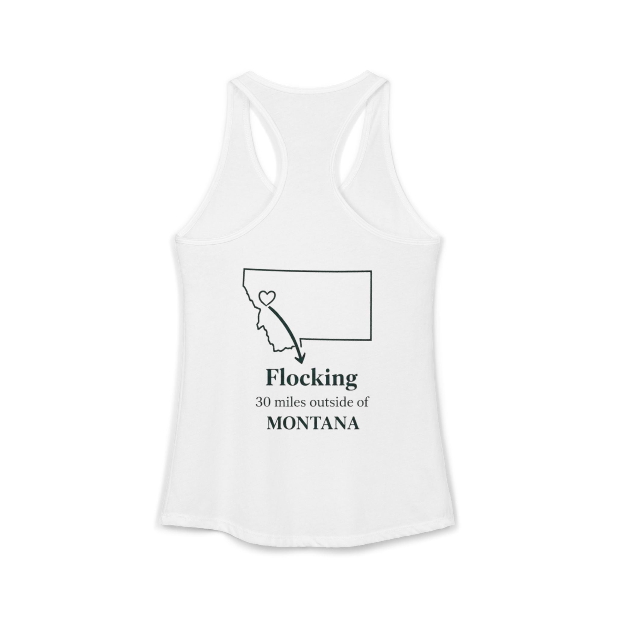 Local humor Missoula is full Women's Ideal Racerback Tank
