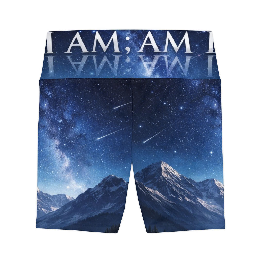 I AM Mountain Night Women's Athletic Shorts