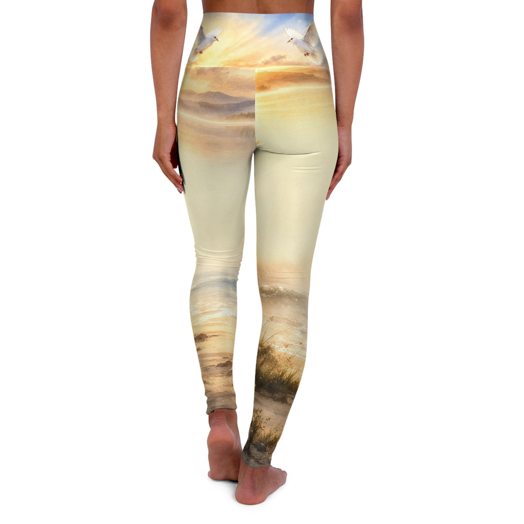 I Am ; Am I collections Sunset Breeze High-Waisted Yoga Leggings