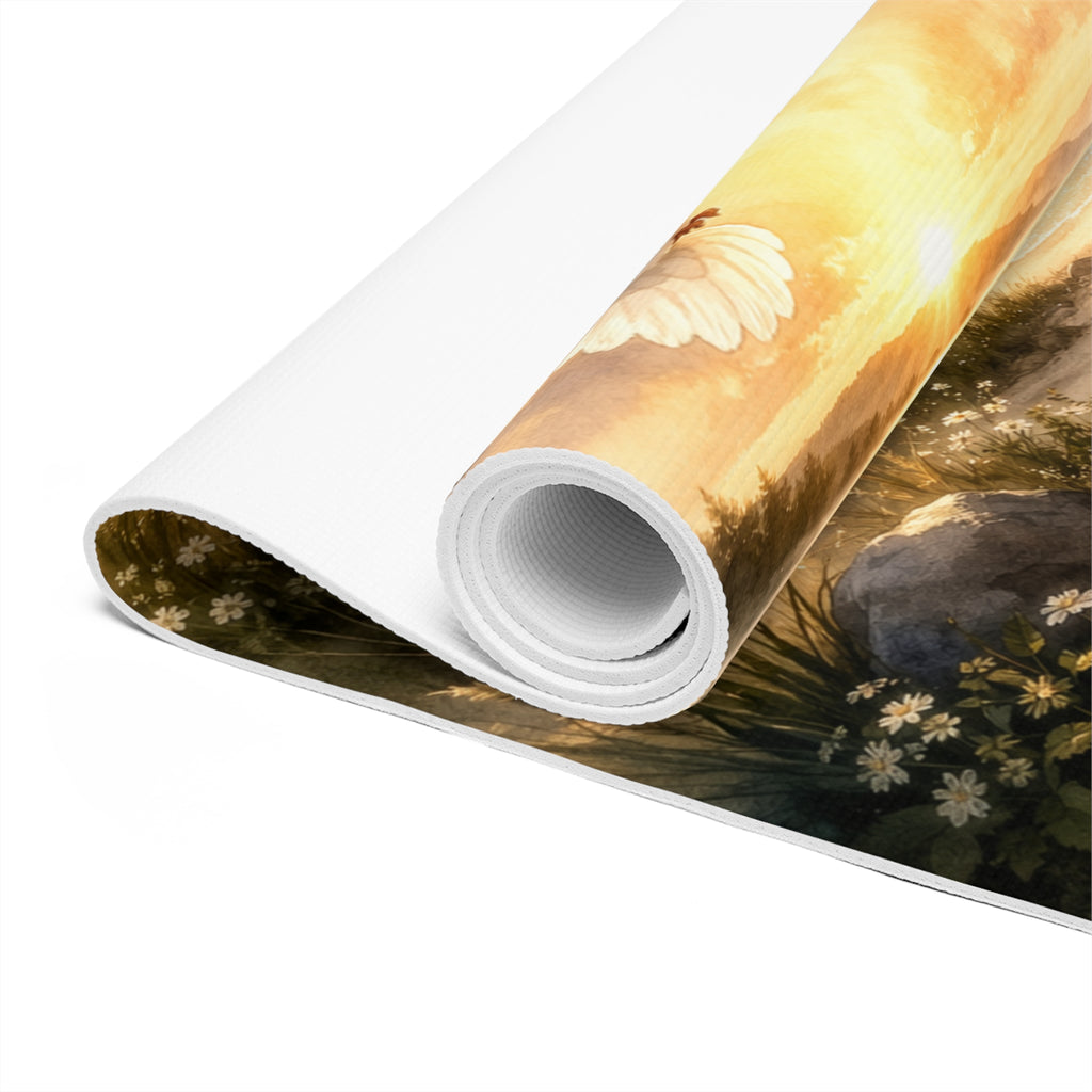 Serene Sunrise Dove Foam Yoga Mat