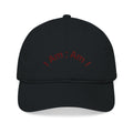 Embroidered 'I Am; Am I' Organic Baseball Cap — Minimalist Spiritual Dad Hat
