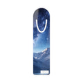 Mountain Night Sky Bookmark – Celestial Galaxy Metal Bookmark