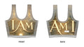 I AM Inspirational Sports Bra — Gold Motivational Activewear